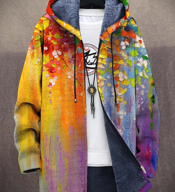 Cynthia | Artful Hooded Cardigan
