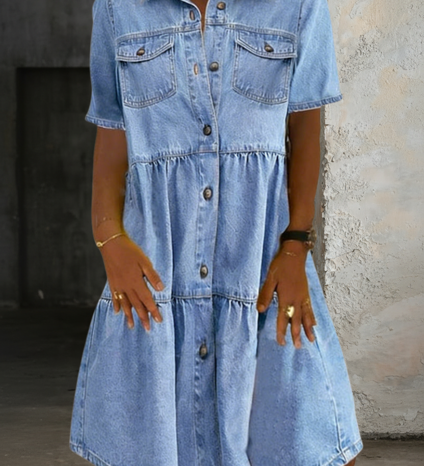 Eva Midi Denim Dress