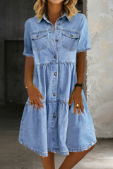 Eva Midi Denim Dress