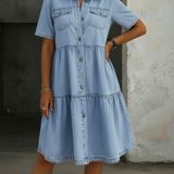 Eva Midi Denim Dress