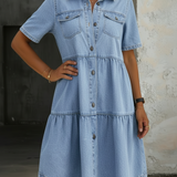 Eva Midi Denim Dress