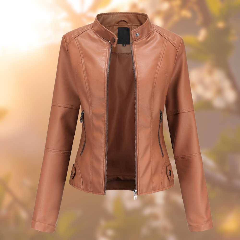 Gordana - Elegant Leather Jacket