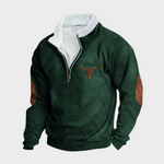 Emmett men's casual half-zip sweatshirt at Anne London, catalogue view 3