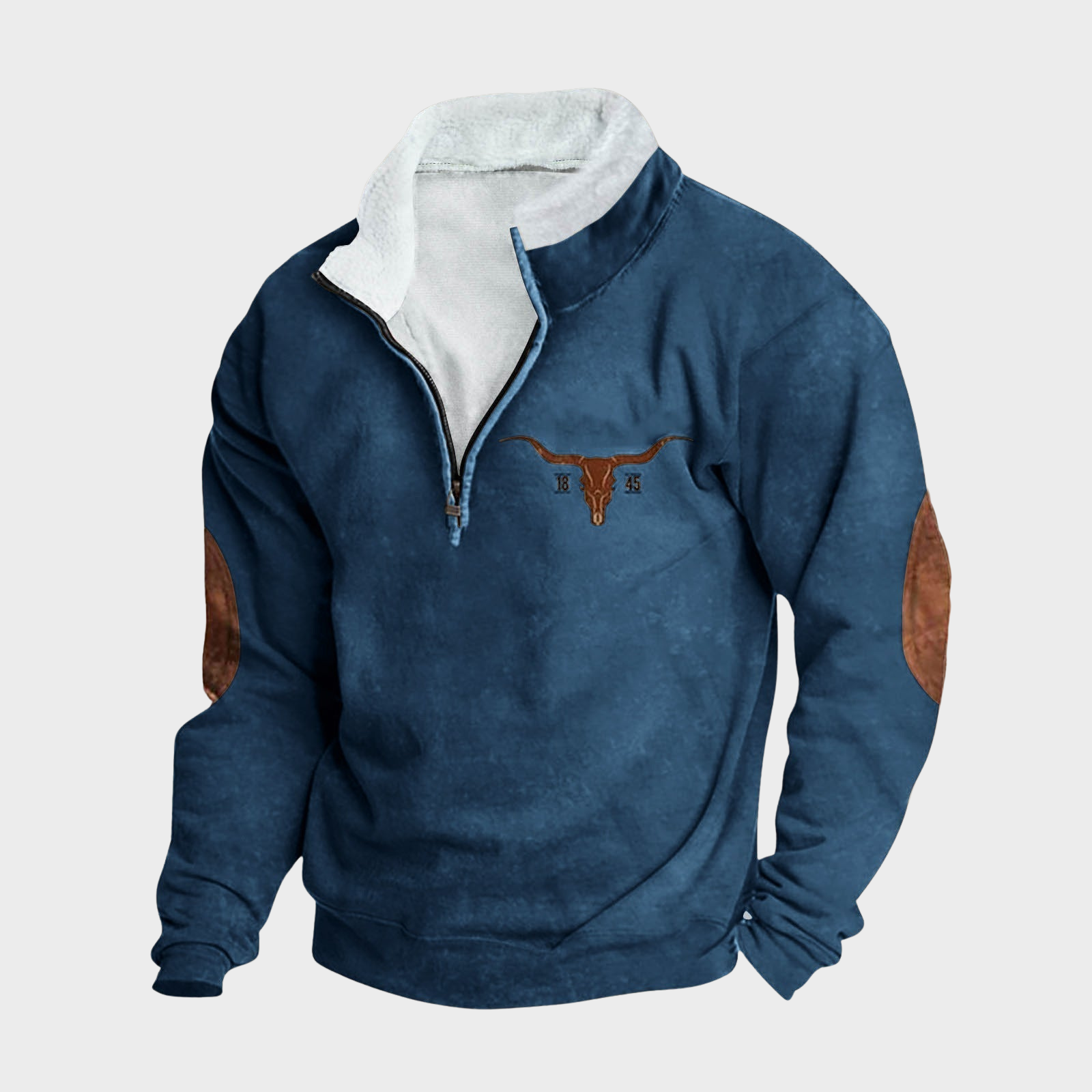 Emmett men's casual half-zip sweatshirt at Anne London, catalogue view 4