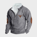 Emmett men's casual half-zip sweatshirt at Anne London, catalogue view 6