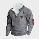 Emmett men's casual half-zip sweatshirt at Anne London, catalogue view 6