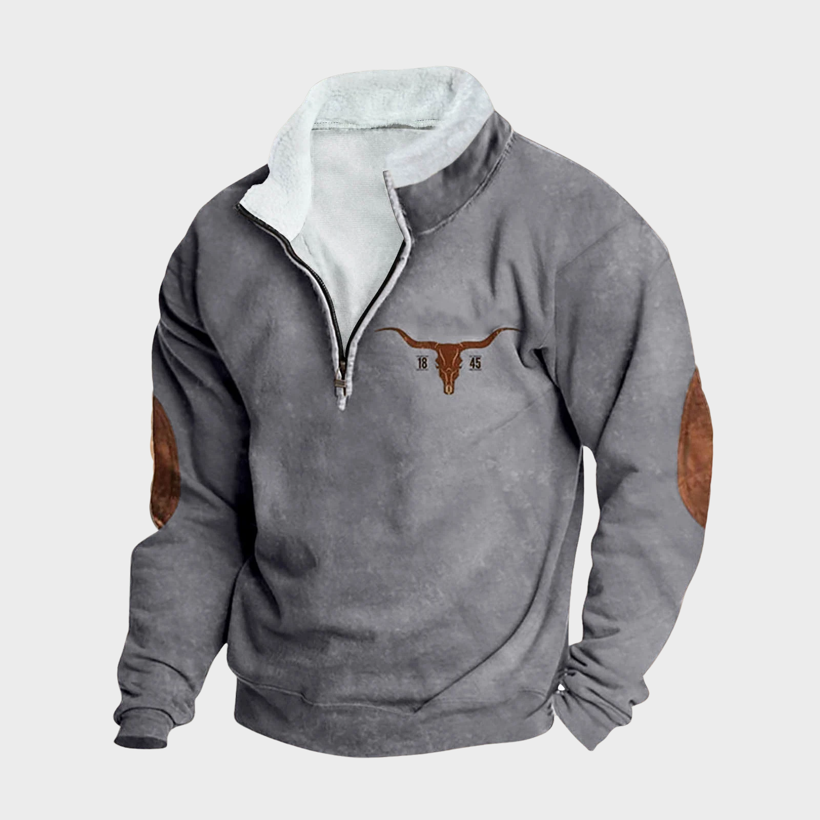Emmett men's casual half-zip sweatshirt at Anne London, catalogue view 6