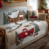 Drifting Snow | Quilted Sofa Cover