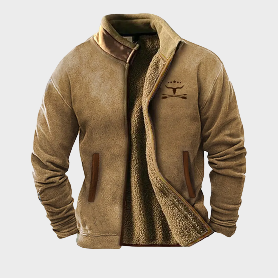 Eric men's zip-front fleece jacket at Anne London, catalogue view 2