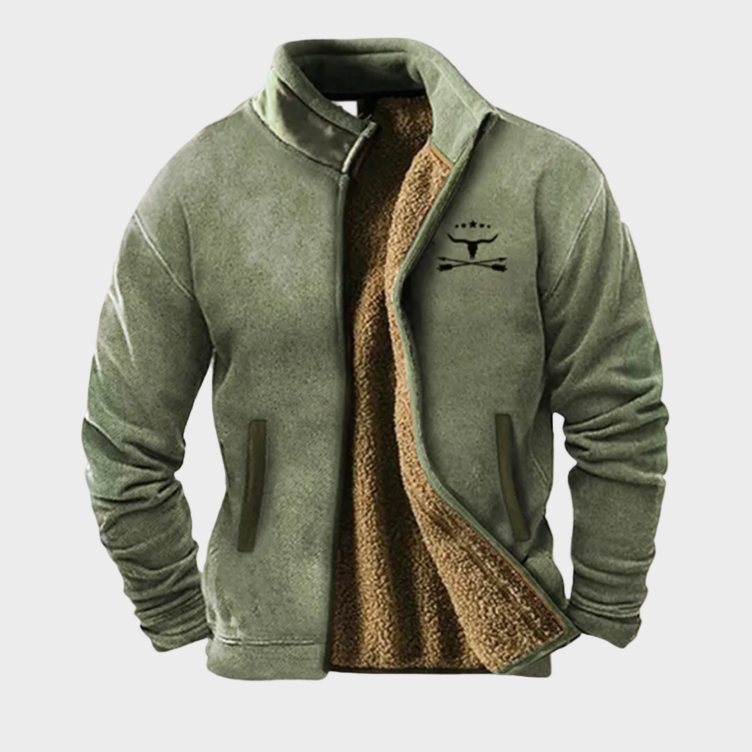 Eric men's zip-front fleece jacket at Anne London, catalogue view 4