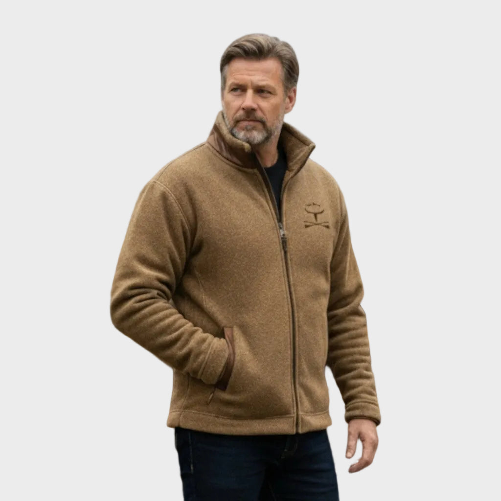 Eric men's zip-front fleece jacket at Anne London, catalogue view 1