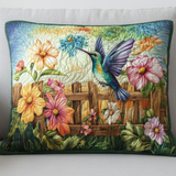 Elegant Emerald Green Quilted Cushion Cover