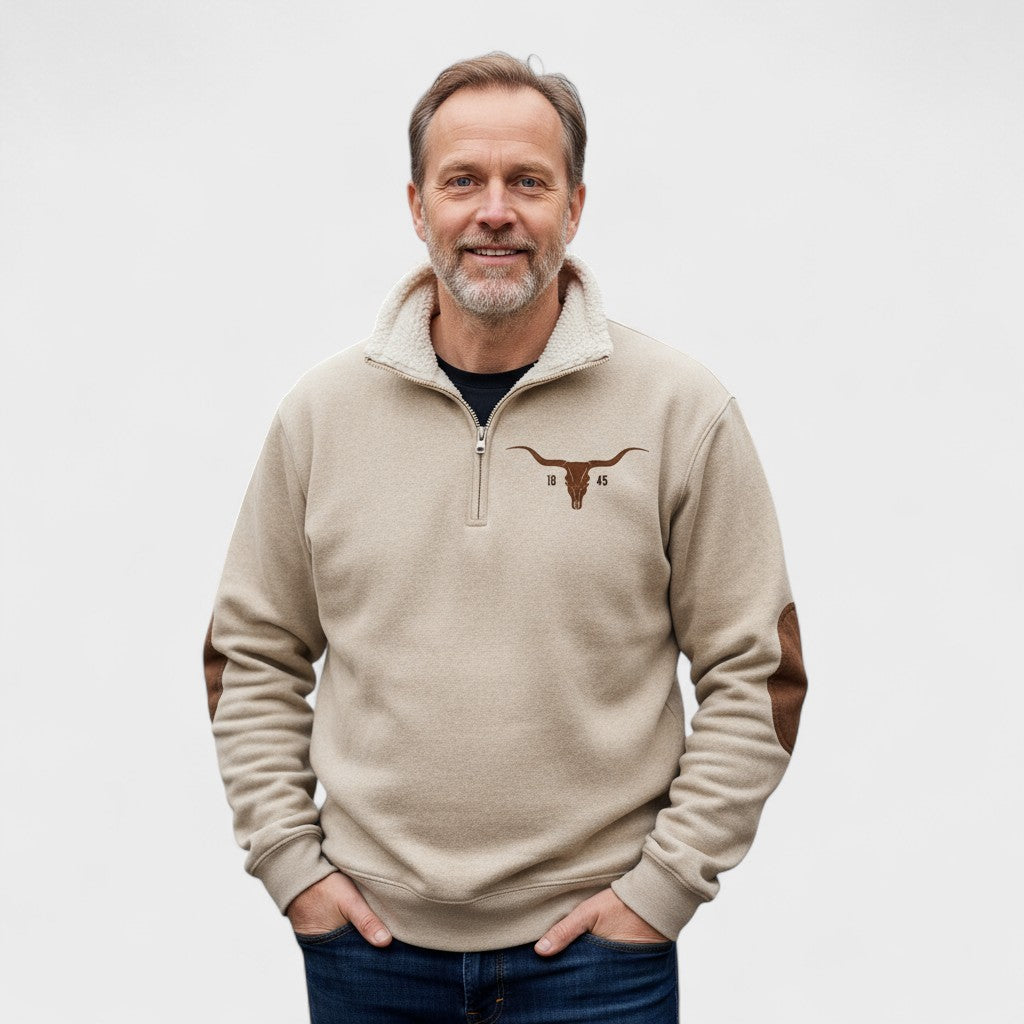 Emmett men's casual half-zip sweatshirt at Anne London, catalogue view 2