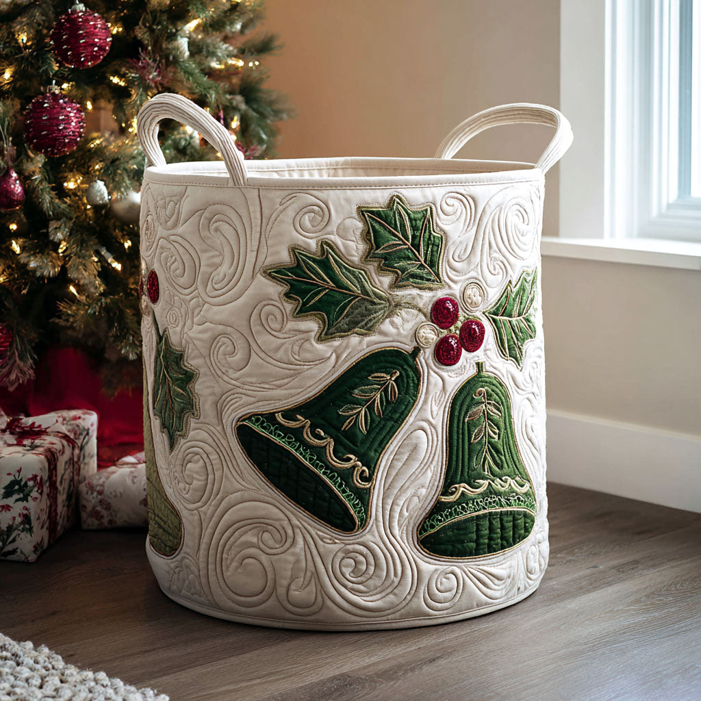 Christmas Quilted Laundry Basket – Design 0032