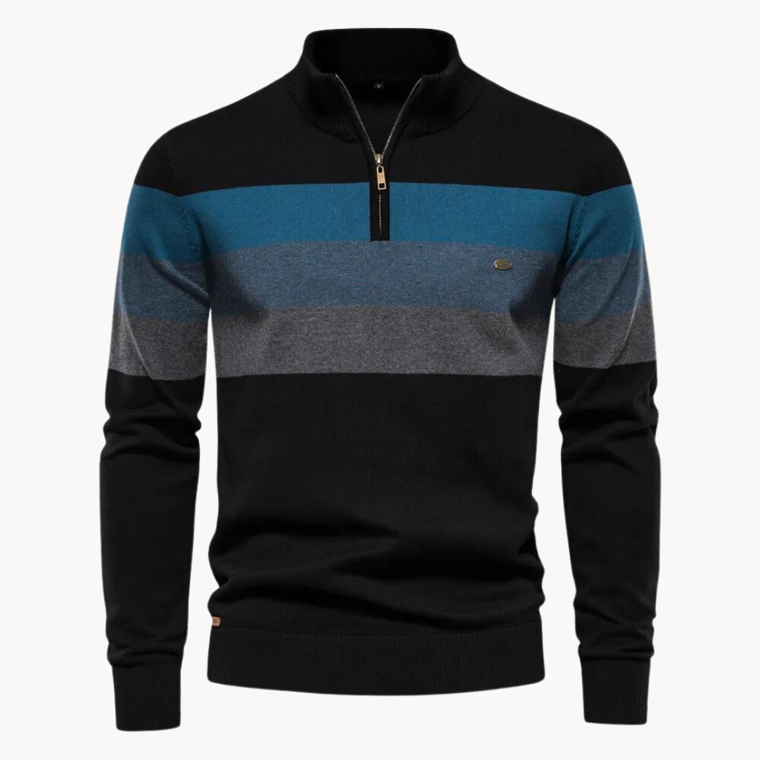 David | Everyday Zip-Neck Jumper