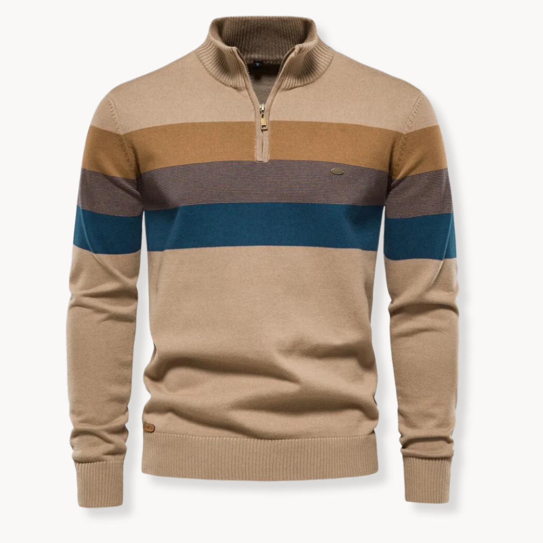 David | Everyday Zip-Neck Jumper