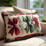 Festive Bells Quilted Cushion Cover