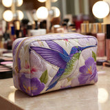 Floral Flight Quilted Make-up Bag