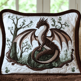 Woodland Sentinel Quilted Cushion Cover