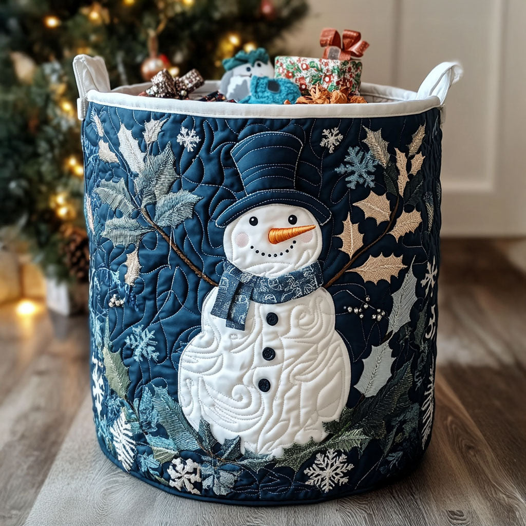 Christmas Quilted Laundry Basket – Design 0032