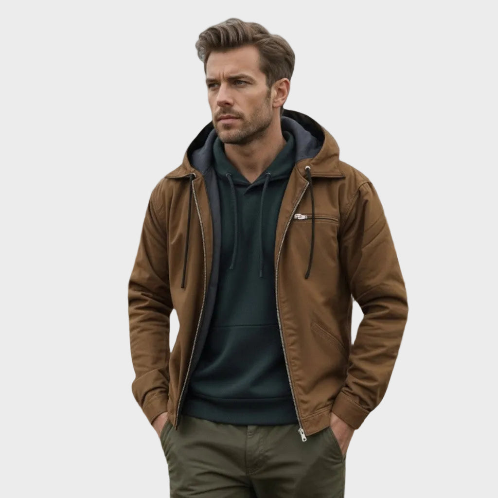 George men's hooded zip-front jacket at Anne London, catalogue view 1