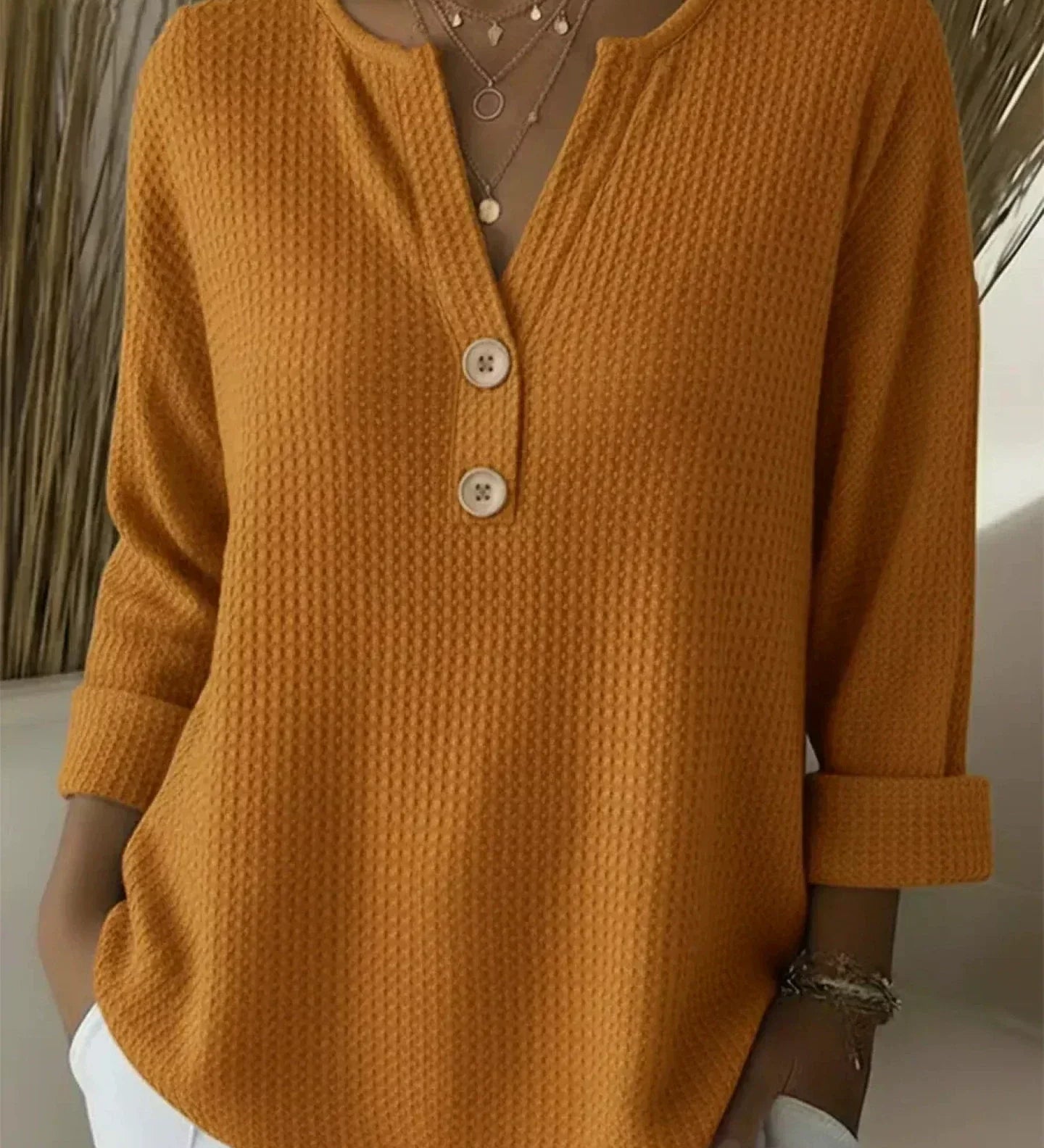 Klara | Μπλούζα Henley με κουμπιά