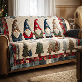 Snowy Friends – Style 2 | Quilted Sofa Cover Collection