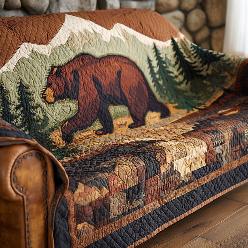 Mountain Trail | Quilted Sofa Cover Collection
