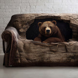 Grizzly Rest | Quilted Sofa Cover