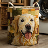 Golden Retriever Quilted Laundry Basket – Design NCU0HNH014