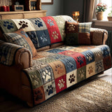Sweet Paw Prints | Quilted Sofa Cover Collection