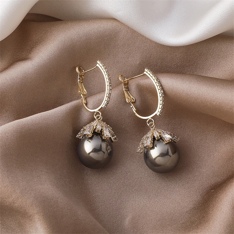 Small pearl earrings