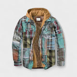 Oliver men's checked hooded zip jacket at Anne London, catalogue view 2