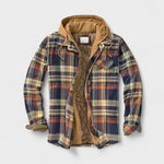 Oliver men's checked hooded zip jacket at Anne London, catalogue view 3