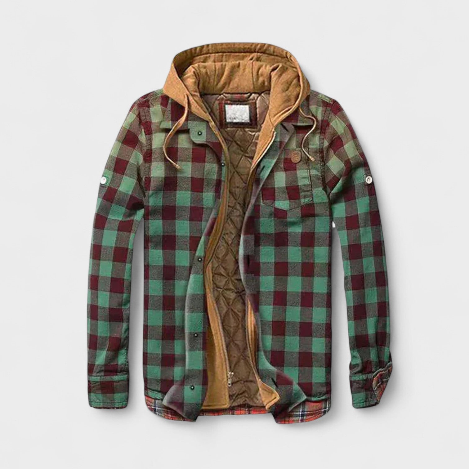 Oliver men's checked hooded zip jacket at Anne London, catalogue view 4