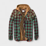 Oliver men's checked hooded zip jacket at Anne London, catalogue view 4