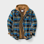 Oliver men's checked hooded zip jacket at Anne London, catalogue view 5