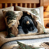 Festive Nest Quilted Cushion Cover