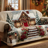 Holiday Welcome Cabin | Quilted Sofa Cover Collection