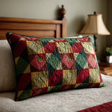 Holly Berries Quilted Cushion Cover