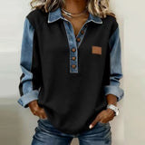 Valentina™ | T-shirt with contrast collar and sleeves