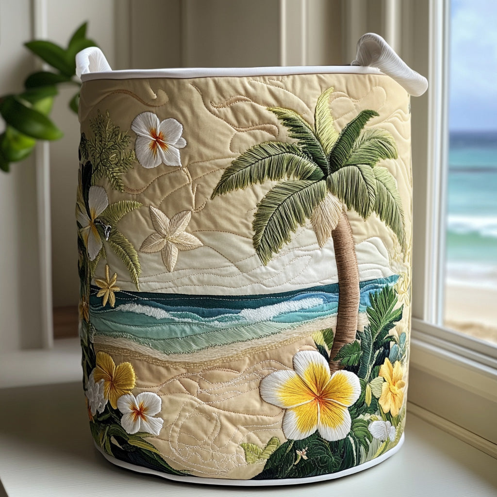 Decorative Quilted Laundry Basket – Design 0021