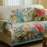 Ivory Garden | Quilted Sofa Cover