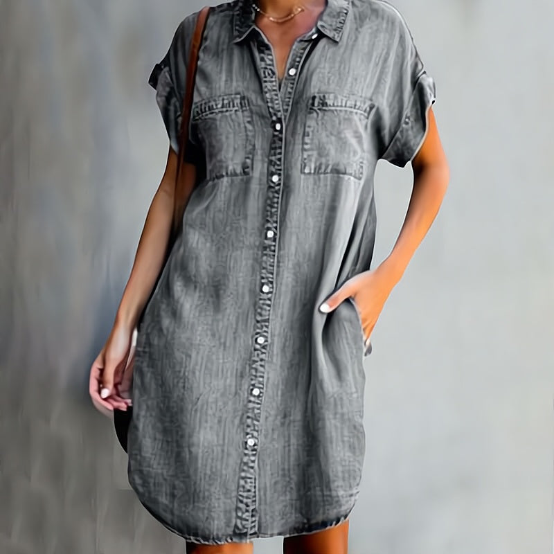 Tiffany Button-Up Denim Shirt