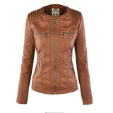 Monika - Elegant Leather Jacket