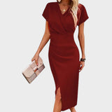 Wilma V-Neck Midi Dress