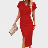 Wilma V-Neck Midi Dress