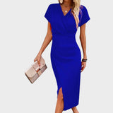 Wilma V-Neck Midi Dress
