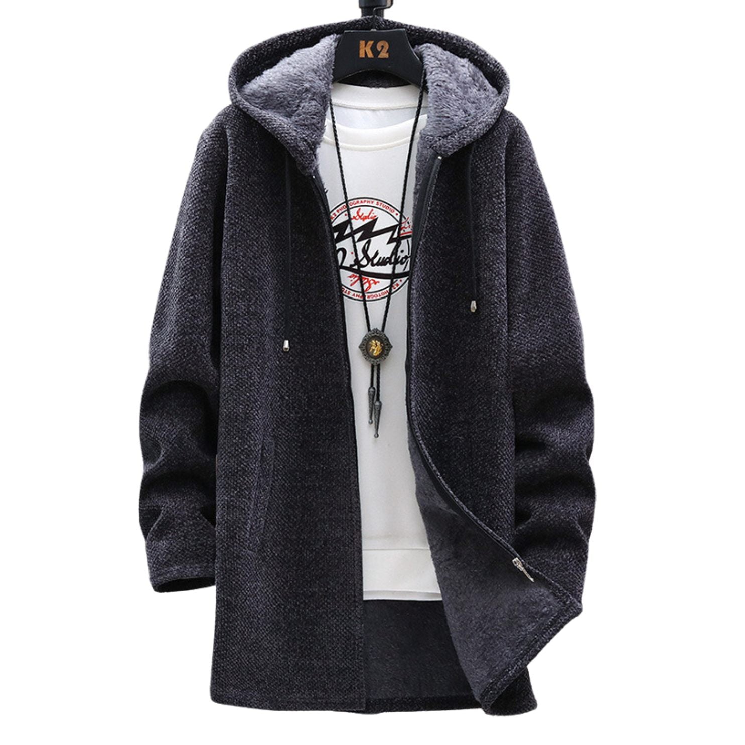Laura Elegant Zip Cardigan