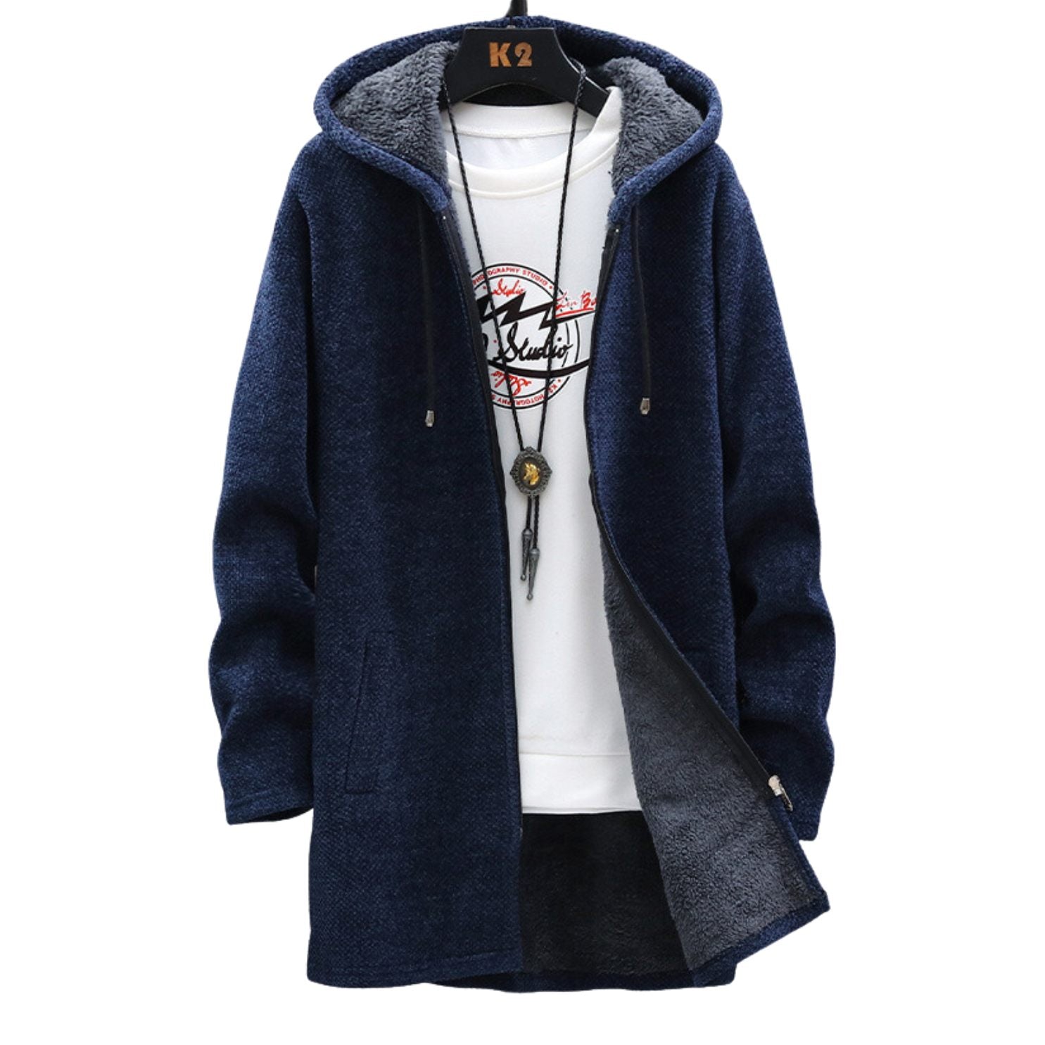 Laura Elegant Zip Cardigan